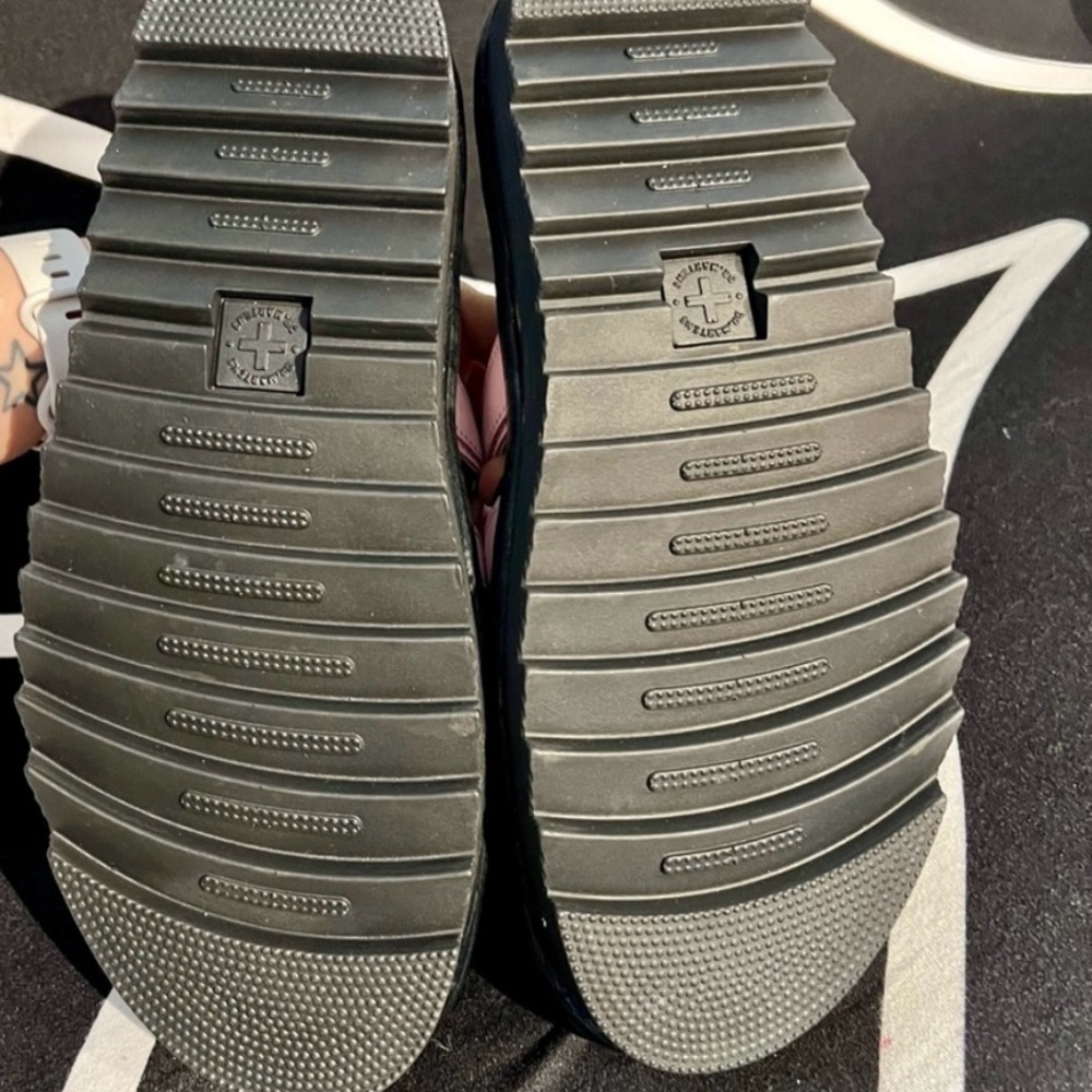 NWOB Dr. Martens Blaire Pink Triple Strap Sandals with Black Sole - Picture 3 of 7